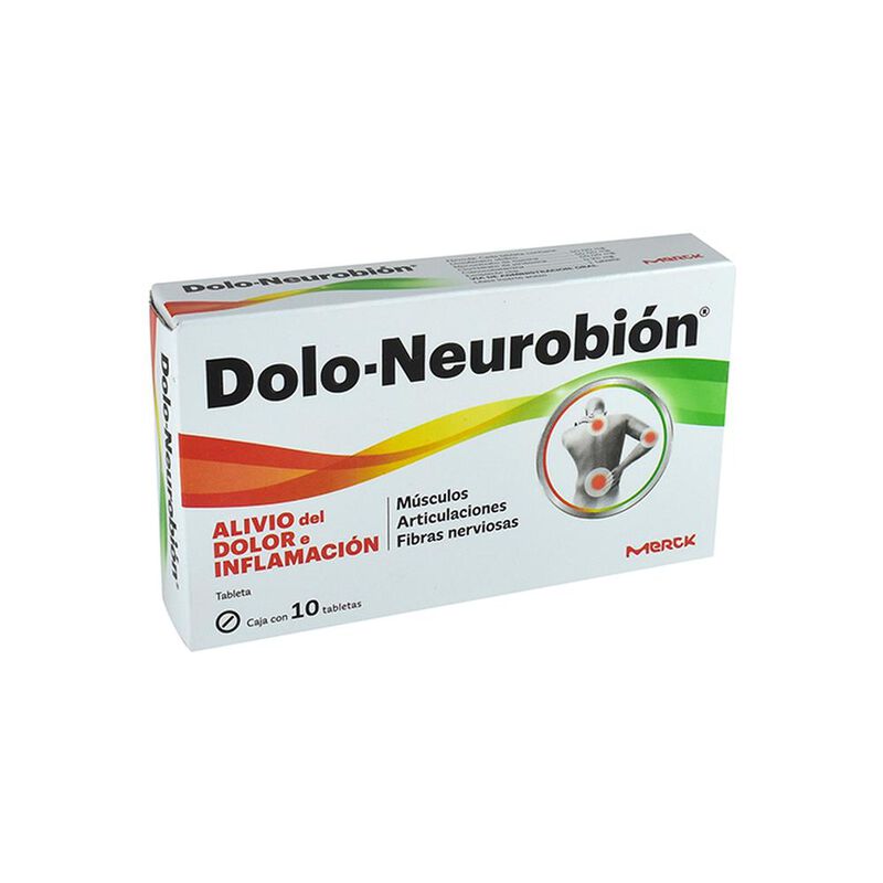 Dolo Neurobion 50mg caja con 10 tabletas image number null