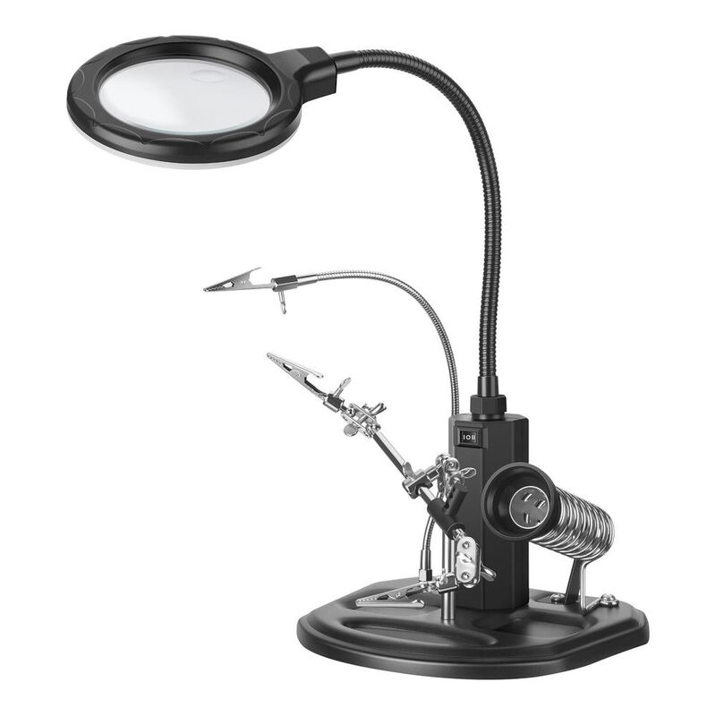 Estaci&oacute;n profesional para soldar, con lupa y l&aacute;... image number null