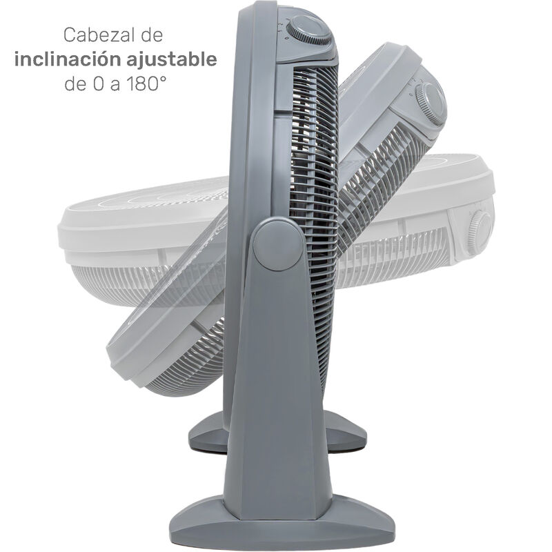 Ventilador De Piso 23 Gris 5 Aspas Potente Cas... image number null