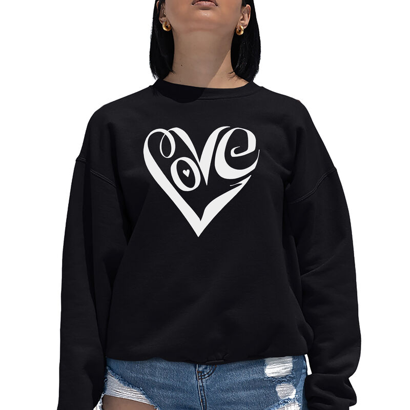 Sudadera De Cuello Redondo Word Art Para Mujer ... image number null