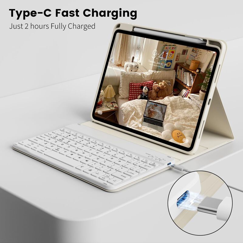 Funda De Teclado Gkabxy Para Ipad 11th Gen 11" ... image number null