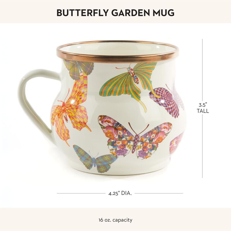 Taza De Esmalte Mackenzie-childs 473 ml Jard&iacute;n ... image number null
