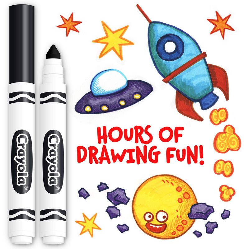 Rotulador Crayola Broad Line Negro De 12 Quilat... image number null