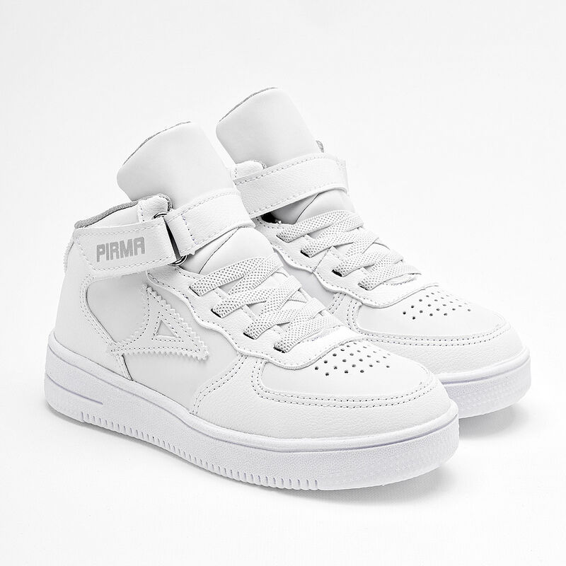 Pirma Tenis urbano para ni&ntilde;a. Blanco, agujeta e... image number null