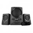 Sistema de audio 2.1 Perfect Choice Allegro 50 W RMS entrada 3.5 mm lector de memoria SD USB radio FM inalámbrico e alámbrico (incluye subwoofer y 2 bocinas satelitales) control remoto