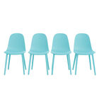 Set de 4 Sillas Ergon&oacute;micas &ndash; Color Azul