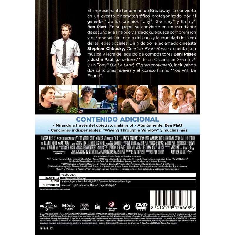 Querido Evan Hansen (dvd) [dvd] image number null