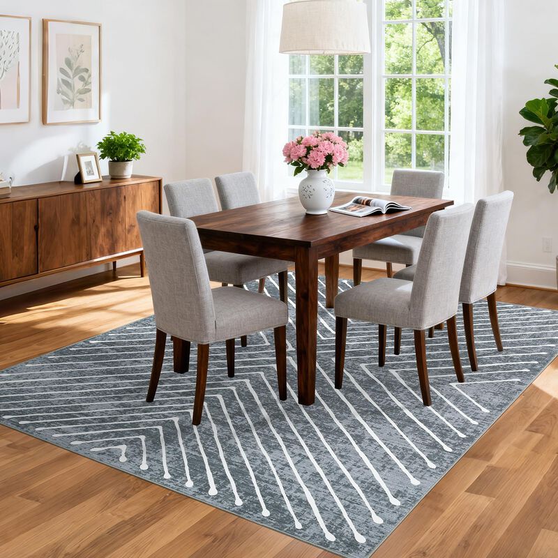Alfombra Royhome 183 &times; 274 cm, Dise&ntilde;o Geom&eacute;tric... image number null