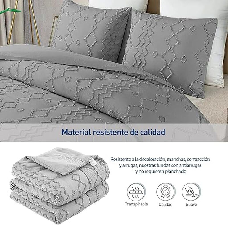 Juego de Funda Duvet para Edredon King Size. L&iacute;... image number null