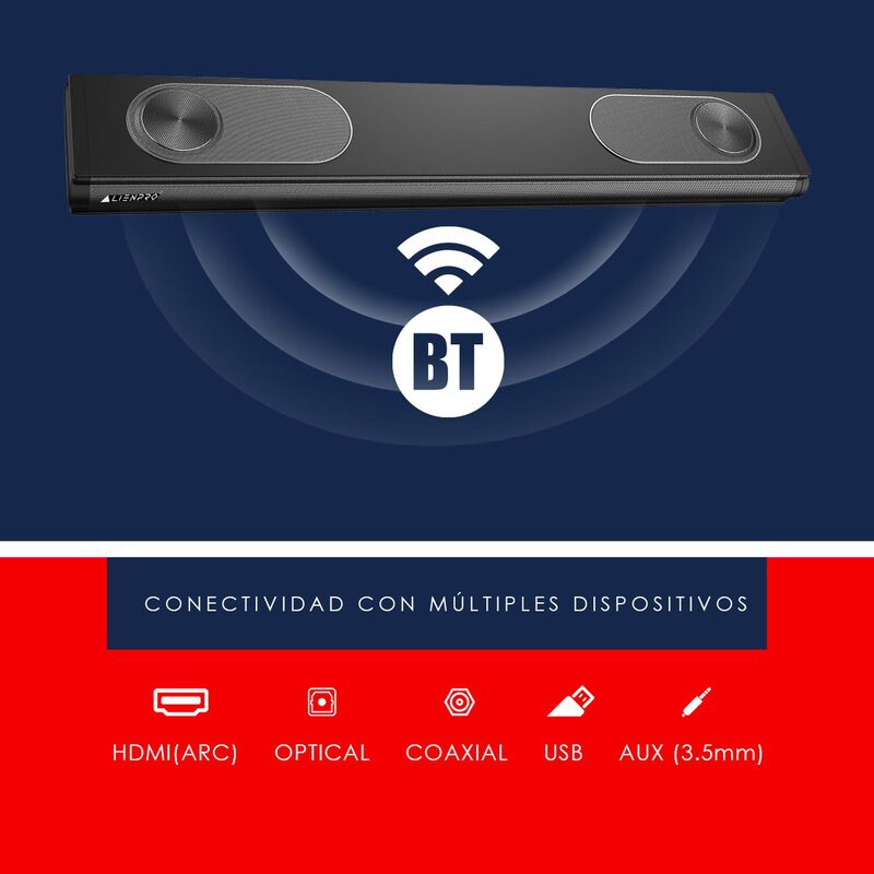 Barra De Sonido W1600 Alienpro 160w Rms Arc Bt ... image number null