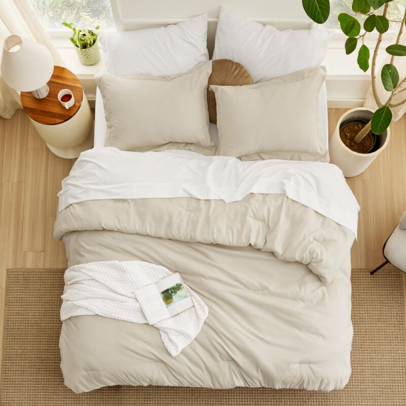 Juego De Edred&oacute;n Bedsure Queen, Color Beige, 7 ... image number null