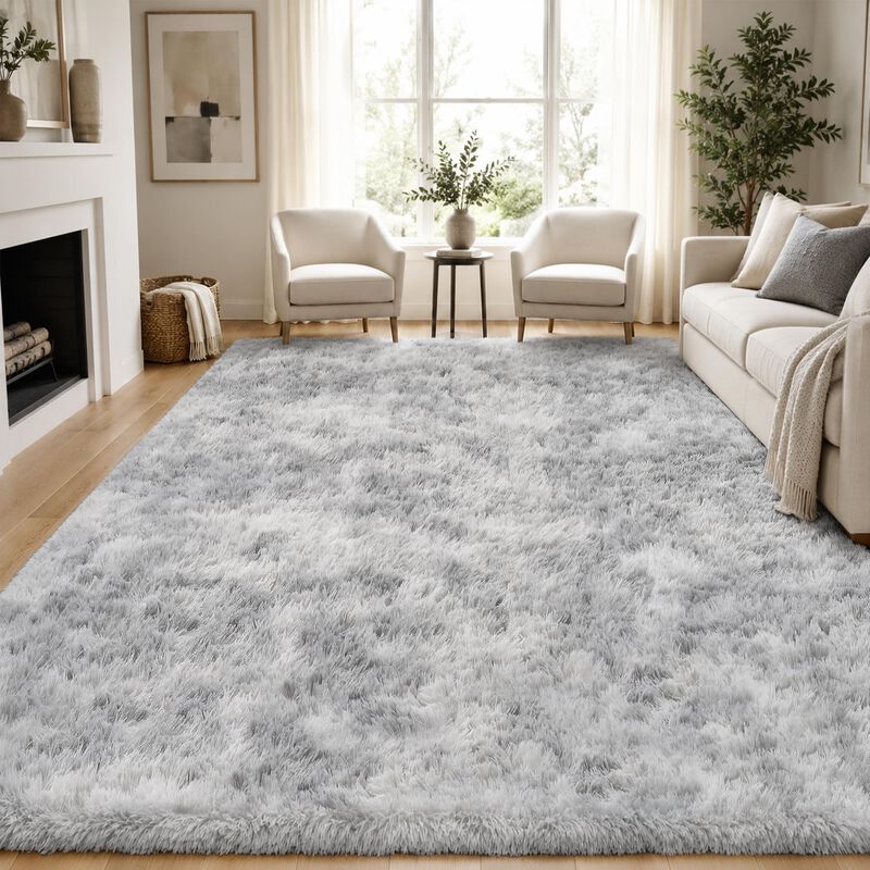 Alfombra Plhxfr 244x152 Cm Gris Claro Tipo Shag image number null