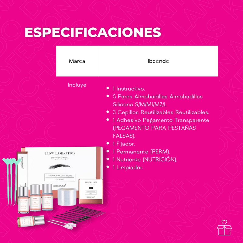 Kit Planchado de Cejas Laminado Profesional Las... image number null