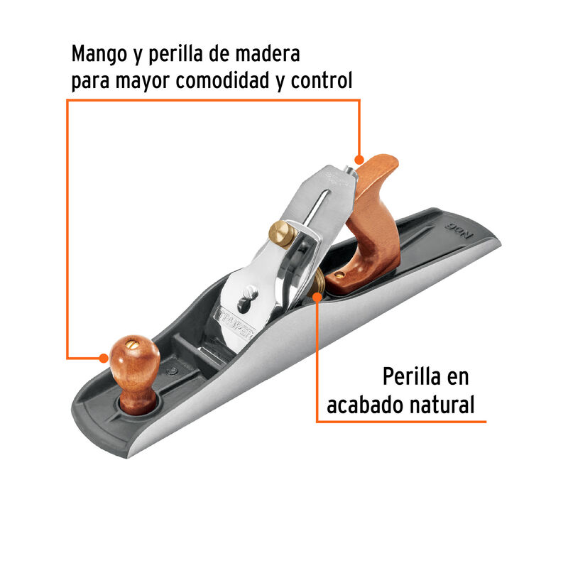 Cepillo para Carpintero # 6 Liso Truper image number null