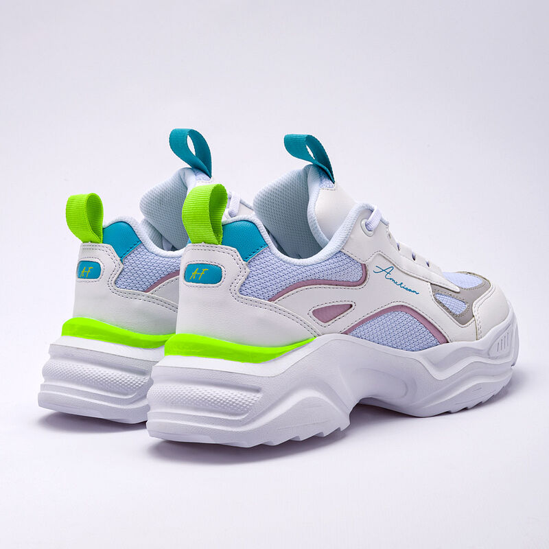 American Fire Tenis urbano para mujer blanco ro... image number null