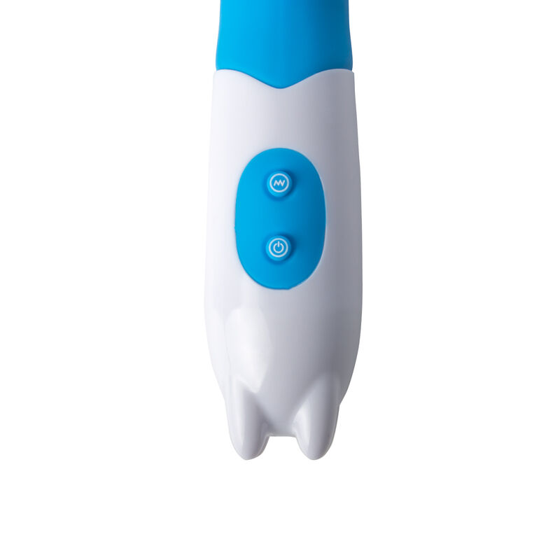 VIBRADOR DE GEL TEXTURIZADO ORAL AZUL image number null