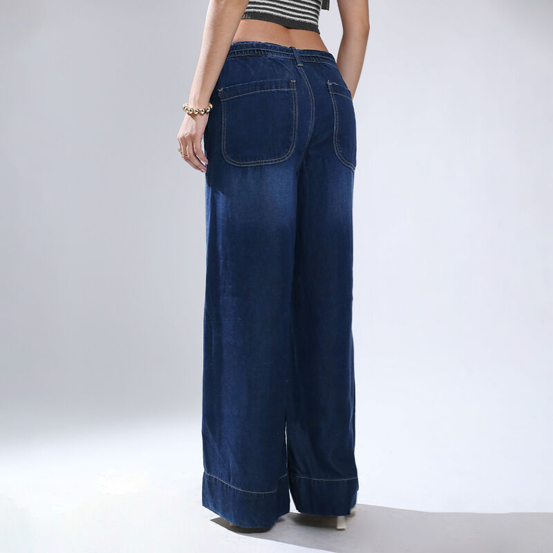 Pantal&oacute;n Sb4760 Savi Jeans Recto Mujer Azul Tir... image number null