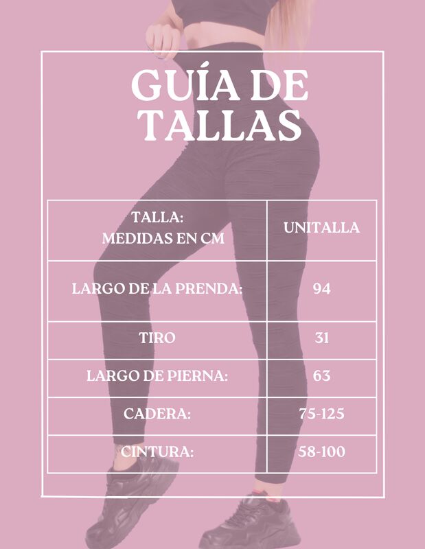 Legging De Dama Texturizado Stretch Mallas Depo... image number null