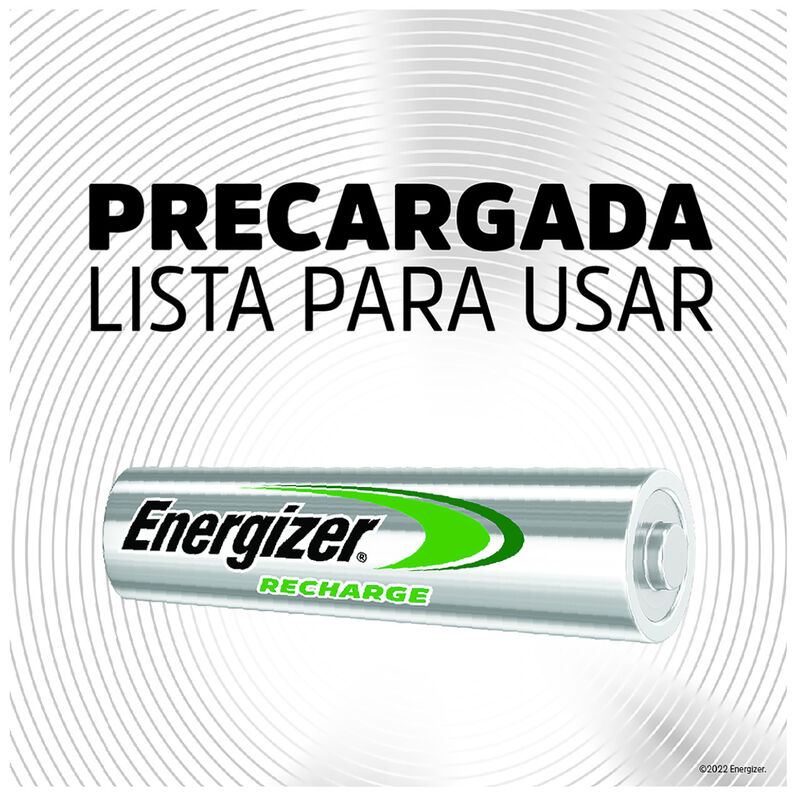 Pilas Baterías Energizer Recargables 2 piezas A... image number null