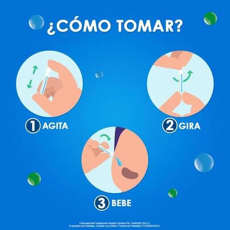 ENTEROGERMINA SUSPENSI&Oacute;N 4 BILLONES AMPOLLETA C... image number null