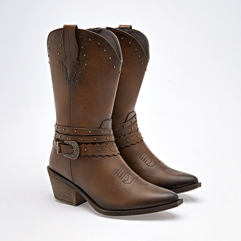 Moramora Bota para mujer caf&eacute; image number null