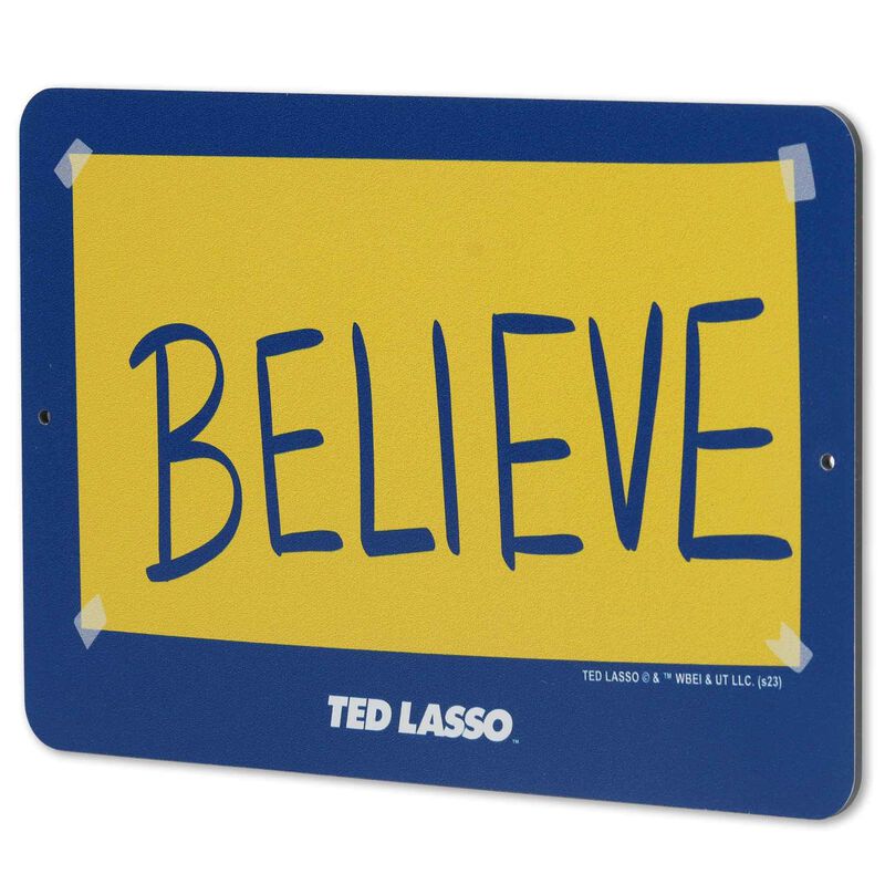 Letrero Met&aacute;lico Open Road Brands Ted Lasso Bel... image number null