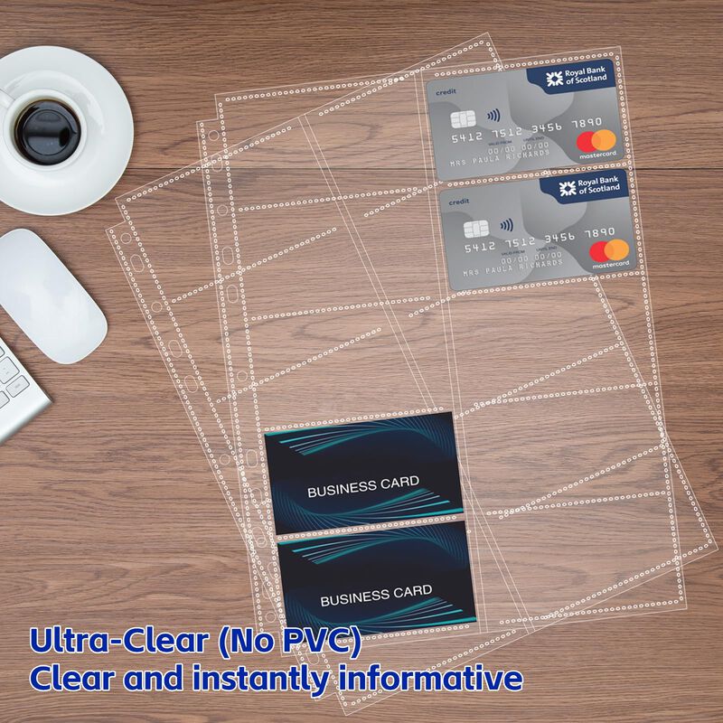 Fundas Para Tarjetas Byster Pack De 30 Hojas Co... image number null