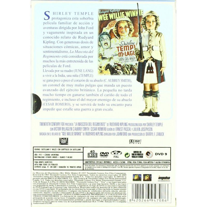 La Mascota Del Regimiento [dvd] image number null