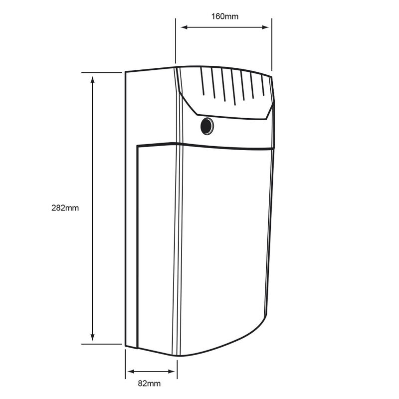 Lampara Muro Led Exterior Gris 47w Luz Día Esle... image number null
