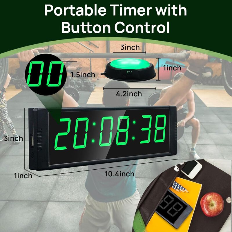 Reloj De Gimnasio Timer Yz Con Cron&oacute;metro Remot... image number null