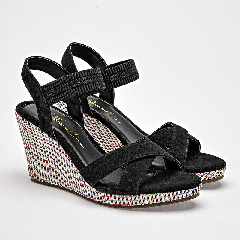 Been Class sandalia cu&ntilde;a para mujer negro cod 1... image number null