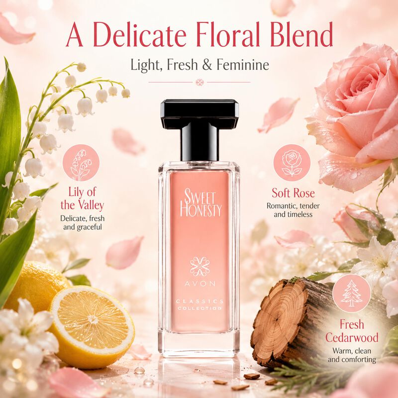 Perfume Avon Sweet Honesty 50 ml (Pack de 4) image number null
