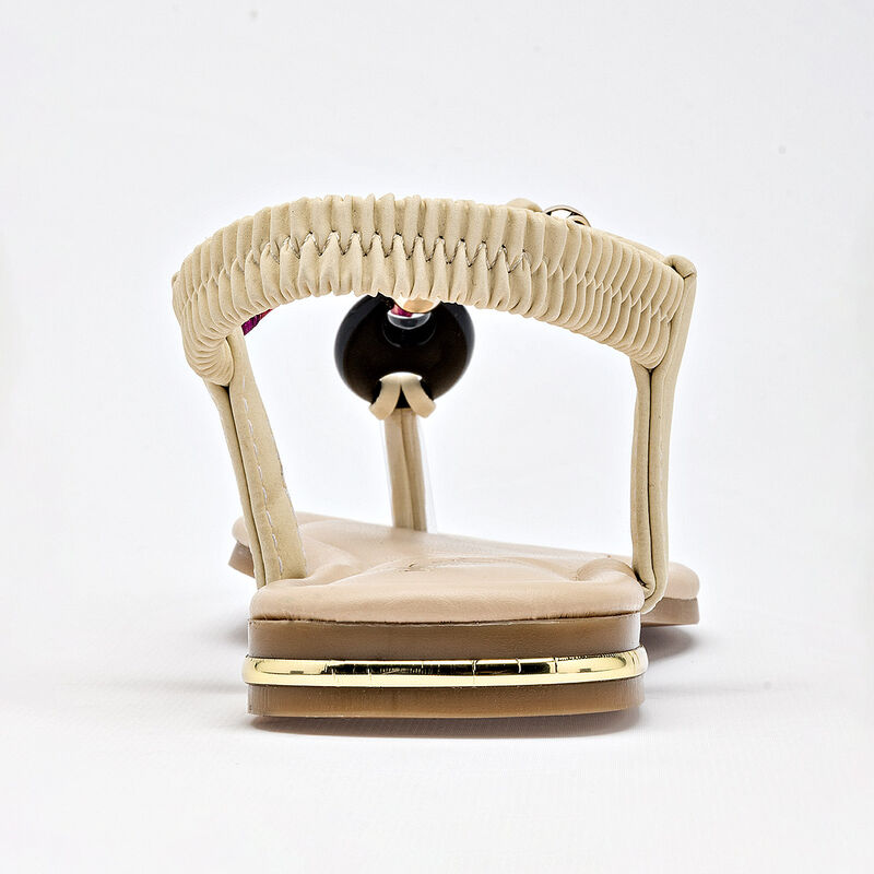 Mora Tierra sandalia piso para mujer beige cod ... image number null
