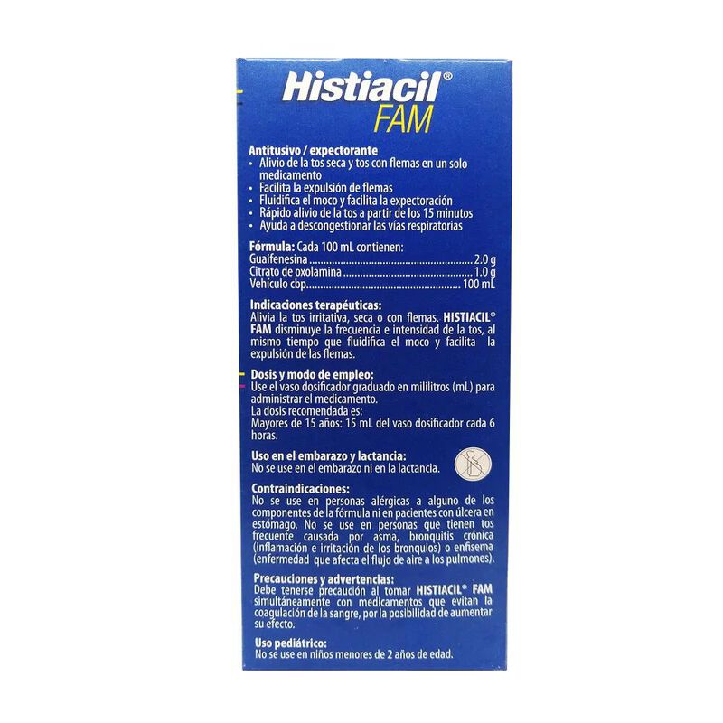 Histiacil Fam Adulto 2g / 1g 140ml image number null