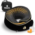 Almohada De Viaje Travara Airplane Con Soporte Para Cuello De Espuma Viscoel&aacute;stica De 360&deg;