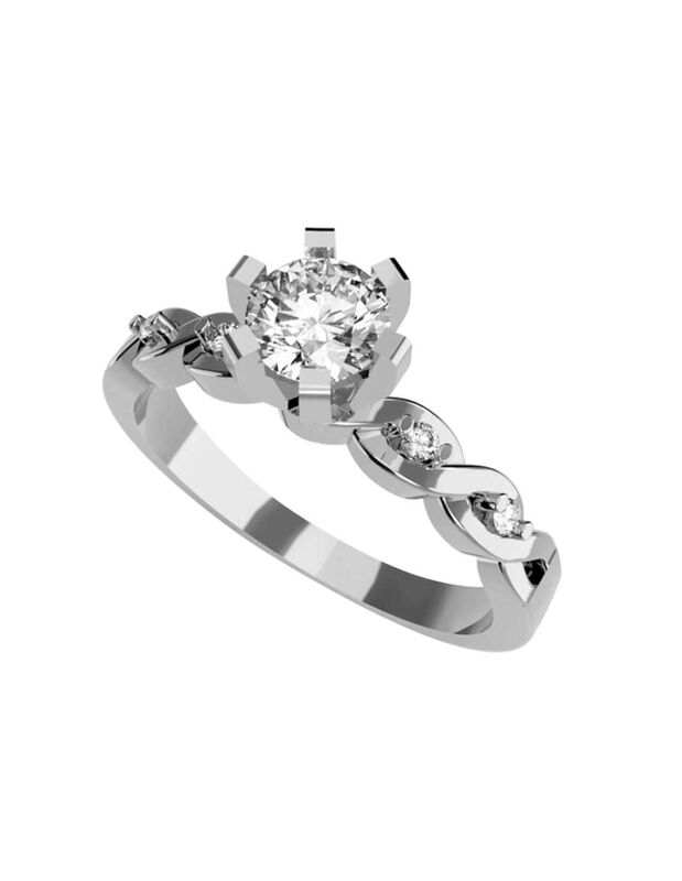 Anillo de Compromiso de 10K con Circonia Talla ... image number null