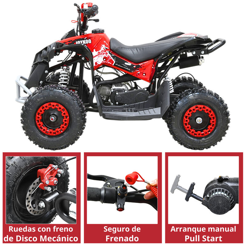 Cuatrimoto Montable Atv Para Ni&ntilde;os Motor A Gaso... image number null