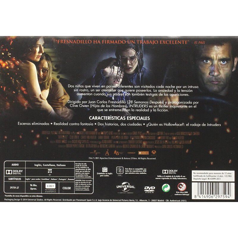 Intruders: Ed.horizontal (dvd) image number null