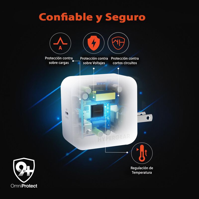 Cargador r&aacute;pido AC HYPERGEAR USB-C PD 45W PPS u... image number null