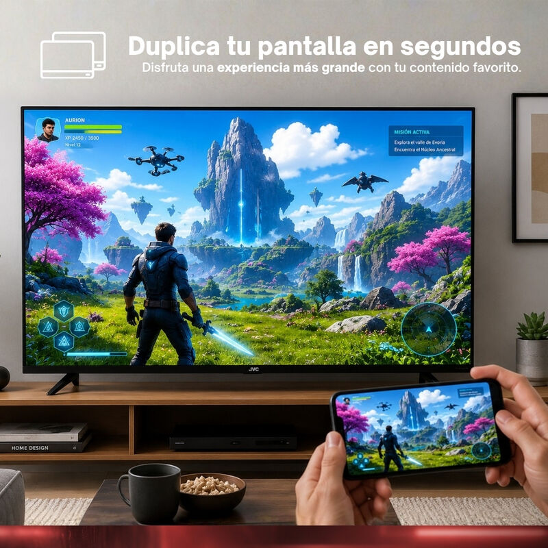 Jvc 2 Pantallas Smart Tv 40 Pulgadas Full Hd Le... image number null