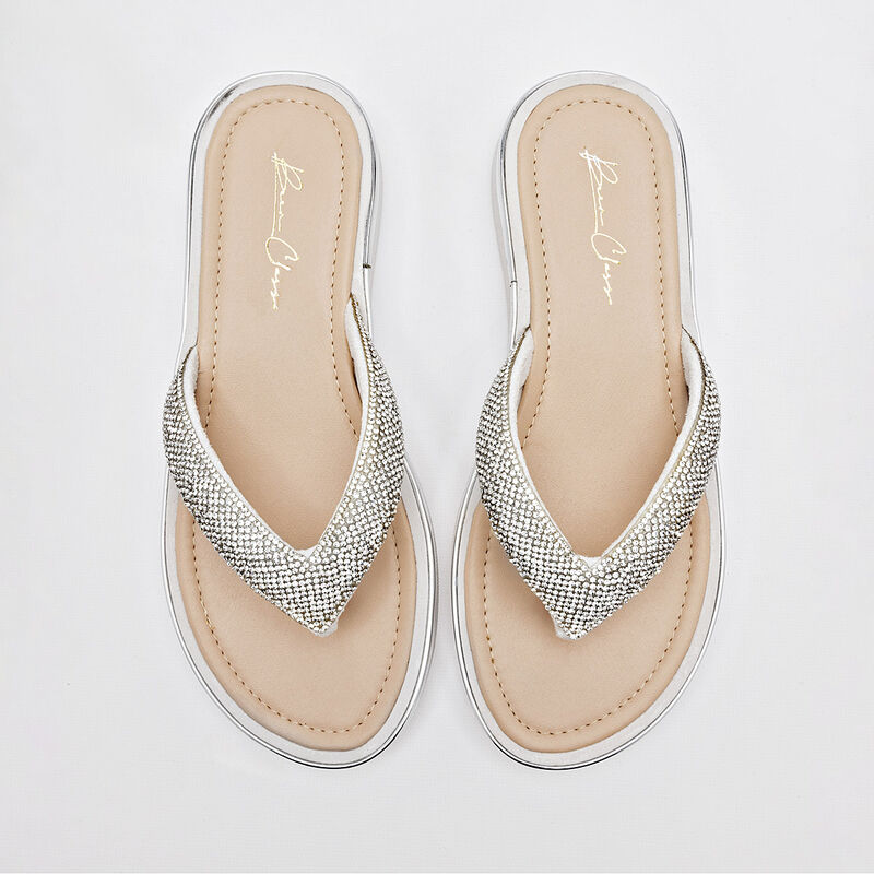 Been Class Sandalia para mujer plata image number null