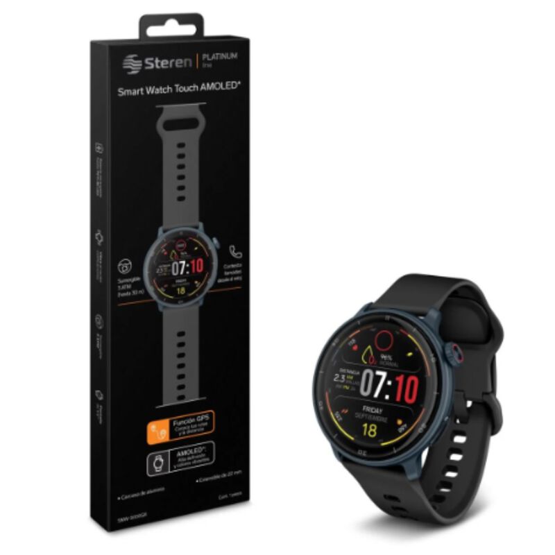 Smart Watch Bluetooth* Touch AMOLED* con funci&oacute;... image number null