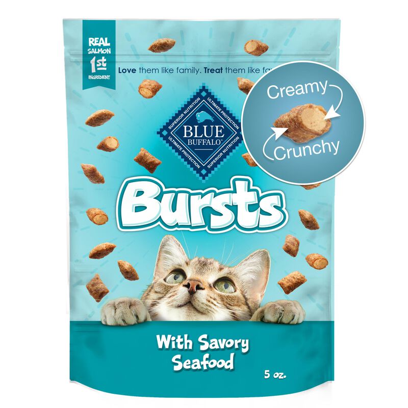 Cat Treats Blue Buffalo Bursts, Mariscos Crujie... image number null