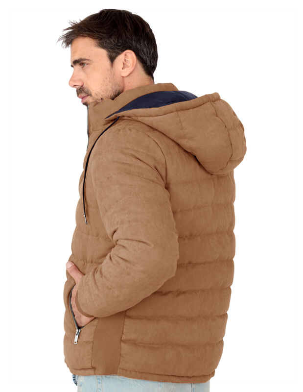 Chamarra Reversible Caballero Capitonada Gorro ... image number null