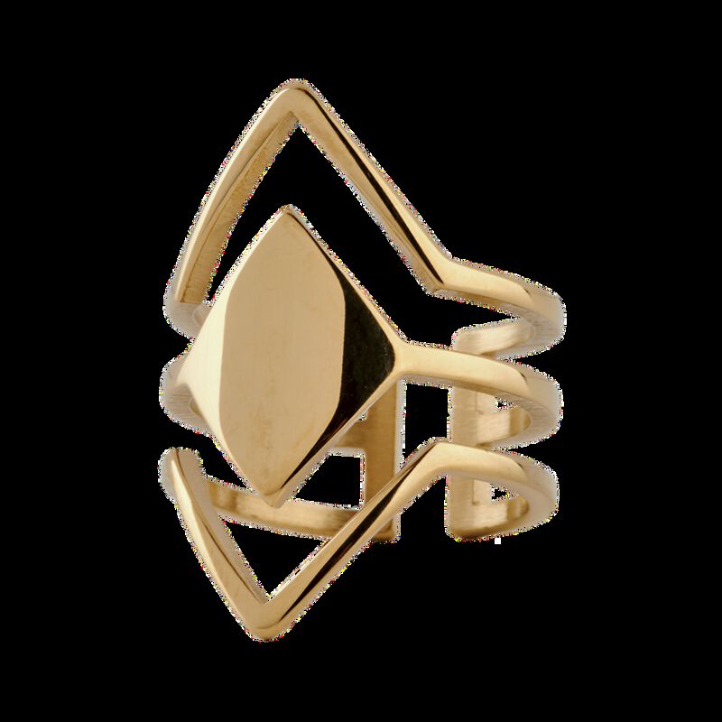 Anillos Acero Inoxidable Mujer Ajustable, Oro P... image number null