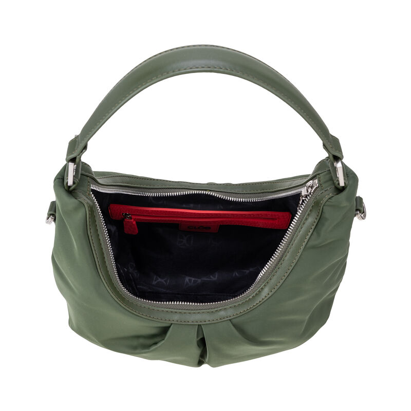 Bolsa Hobo Chica Con Herraje Color Olivo image number null