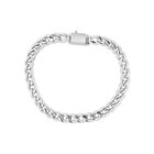 Pulsera De Acero Color Plata Caballero (20 Cm Aprox)