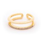 Anillo Doble Con Zirconias
