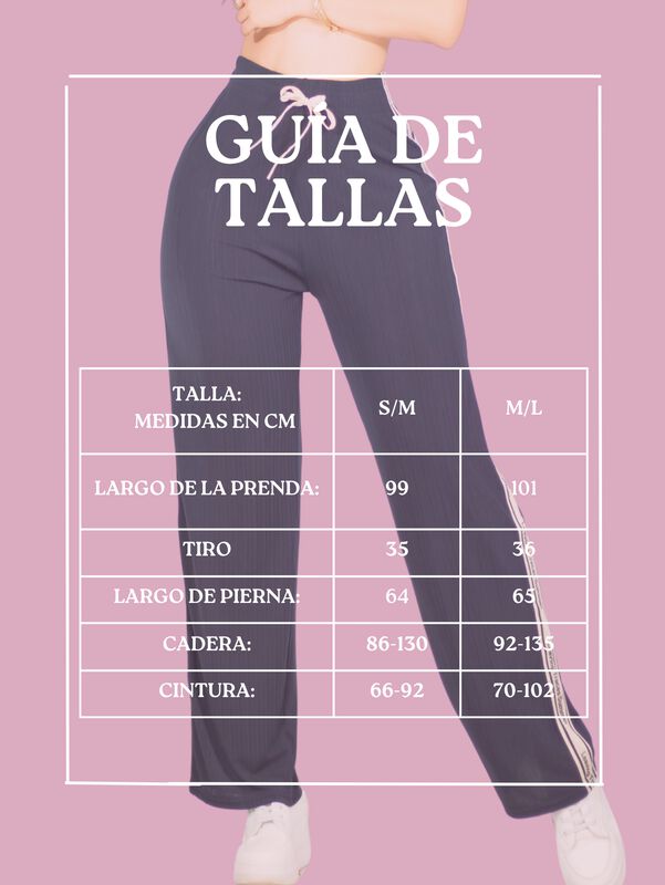 Pants Mujer Corte Ancho PANT-056 Negro Diseño M... image number null