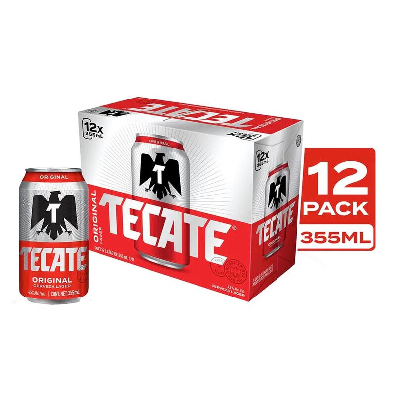 Tecate Cerveza Original 12 Pack Lata 355 ml image number null